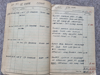 WW2 RAF Flying Suit, Helmet, Flying Log Book, Medals Set - F G CROFT