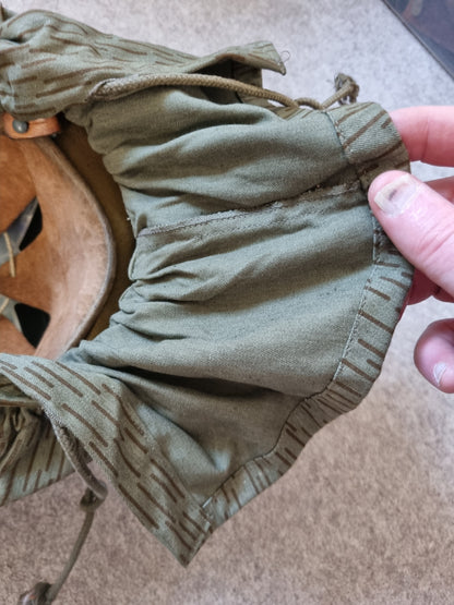 SOLD! East German NVA M56 Helmet with Camo Cover & Net