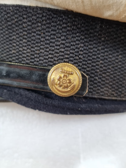 SOLD! WW2 Japanese Navy Officer’s Visor Cap with Cover & Box, Named