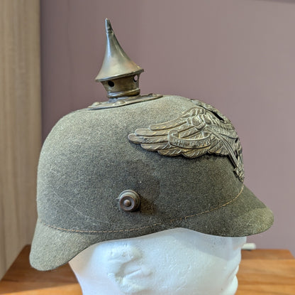M15 WW1 German Prussian Grenadier Ersatz Felt Enlisted mans Pickelhaube Helmet