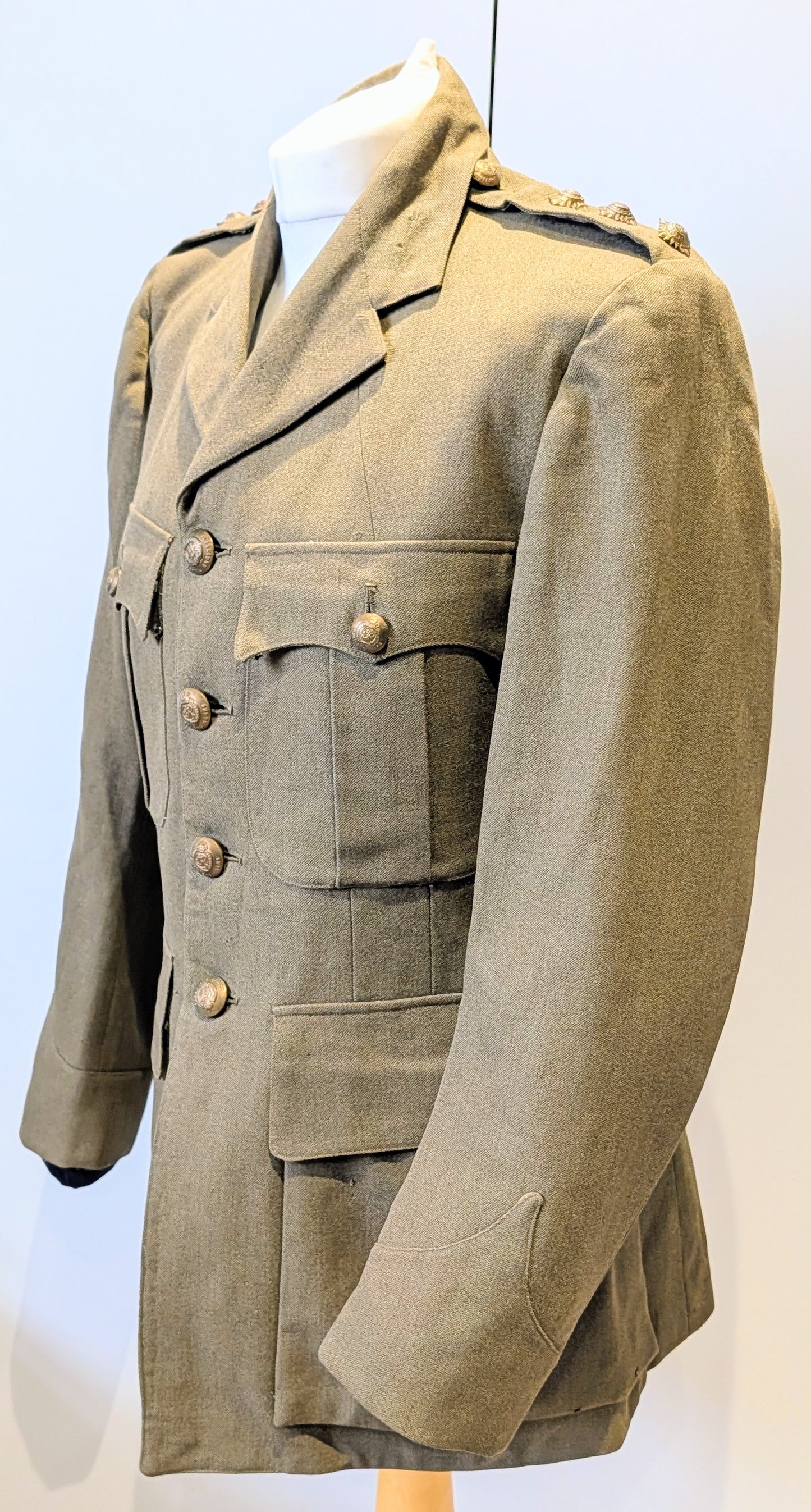 WW2 Royal Engineers Captain's Uniform Service Jacket 1941 Named