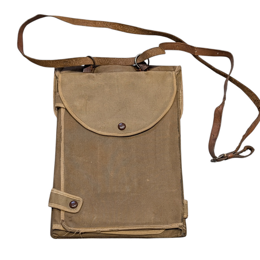 SOLD! WW1 BRITISH ARMY OFFICERS MAP CASE WITH LEATHER CARRY STRAP NAMED TO MILITARY CROSS WINNER C P GARRARD
