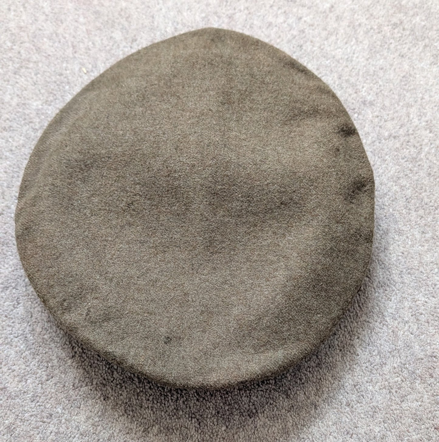 SOLD! WW1 British Army Wool Kent Volunteer Force Floppy Trench Cap Dated 1918