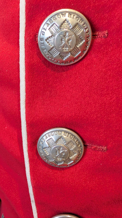 Victorian 10th Lanarkshire Glasgow Highlanders Officer's Doublet 1881