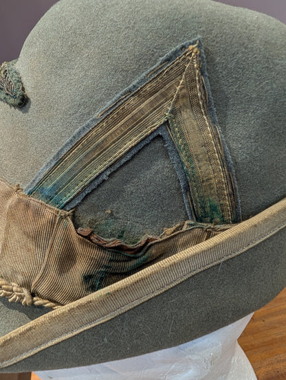 SOLD! Late 1940s Italian Army Enlisted Man's Alpini Autieri Cap with Nappina