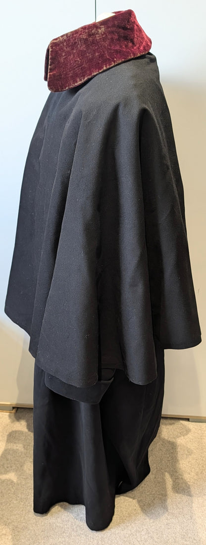 Rare Edwardian 11th Hussars Officers Cloak & Cape To C H G Mulholland DSO OBE