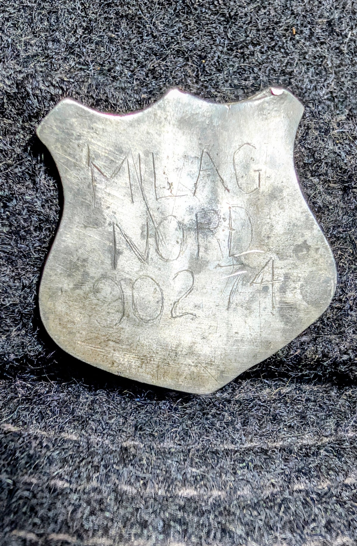 RARE ORIGINAL WW2 CAP FOR GERMAN PoW CAMP MILAG NORD INMATE