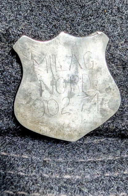 RARE ORIGINAL WW2 CAP FOR GERMAN PoW CAMP MILAG NORD INMATE