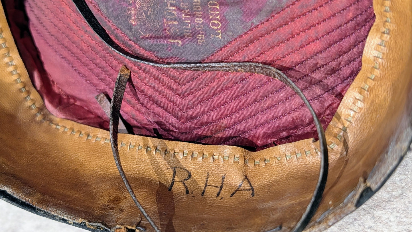 Victorian Lancashire Yeomanry Hussars Pill Box hat With Chinstrap
