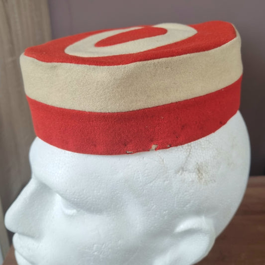 Early 20th Century British Army Sandhurst Military Academy Pill Box, With Chinstrap