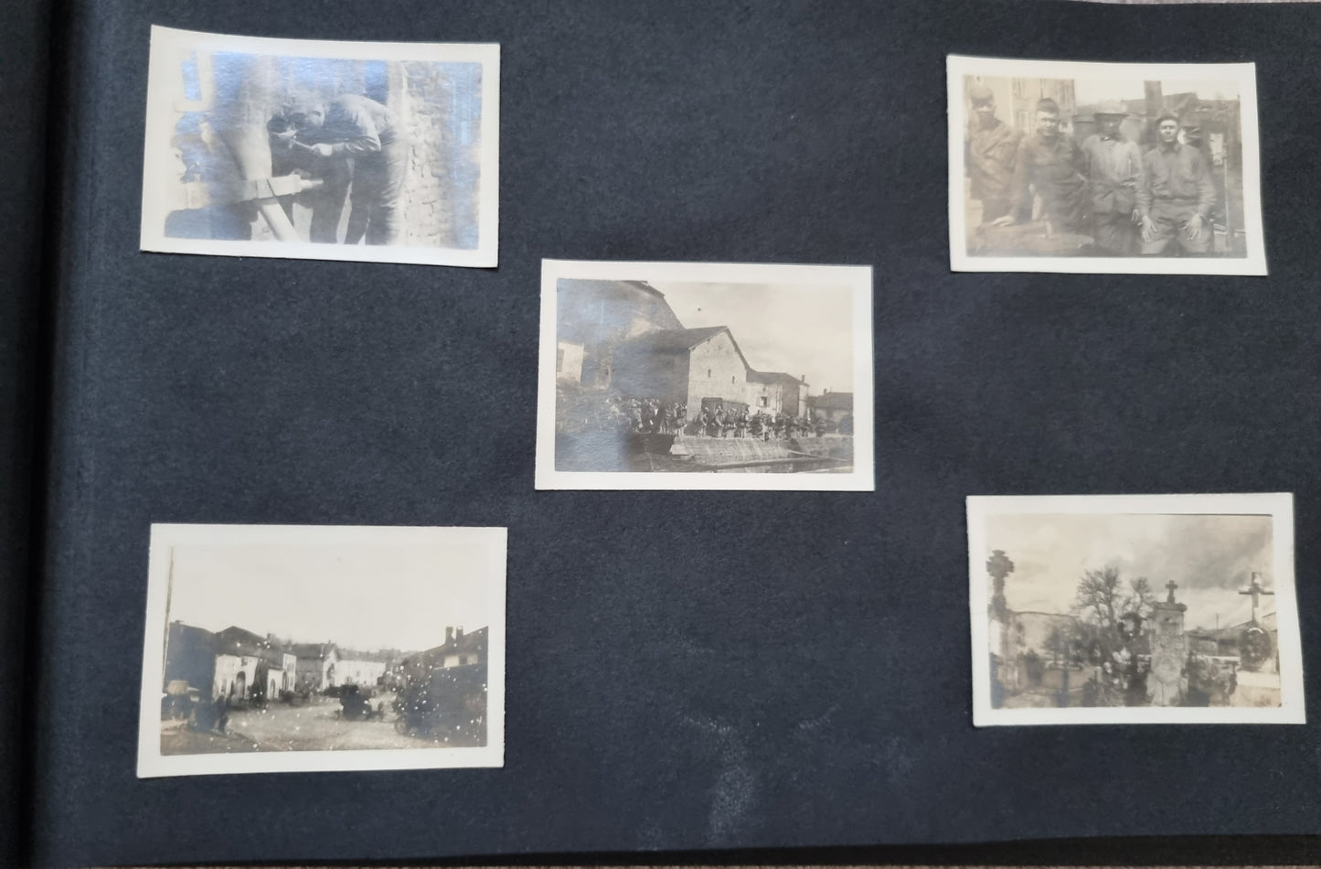 SOLD! Rare WW1 US Army Soldier's Photo Album Plus Ephemera - 125 Photos