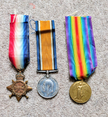 WW1 British Medal Trio - Cpl FREDERICK WILLIAM JONES Royal Engineers