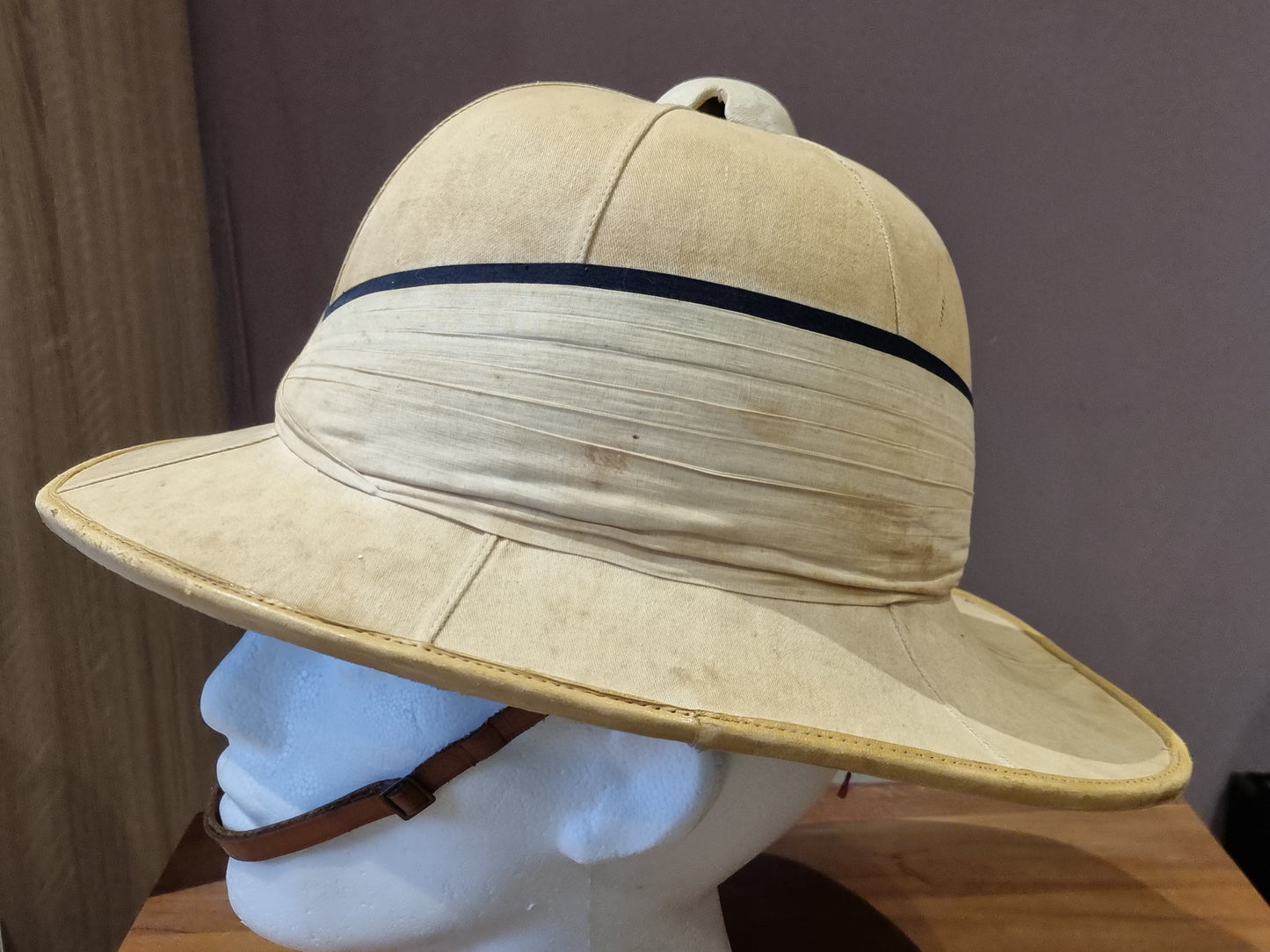 SOLD! WW2  Royal Navy ‘Wolseley’ Pattern Pith Helmet Named