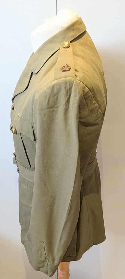 WW2 Royal Canadian Army Major's Tropical Khaki Dress Jacket, Named & dated 1942
