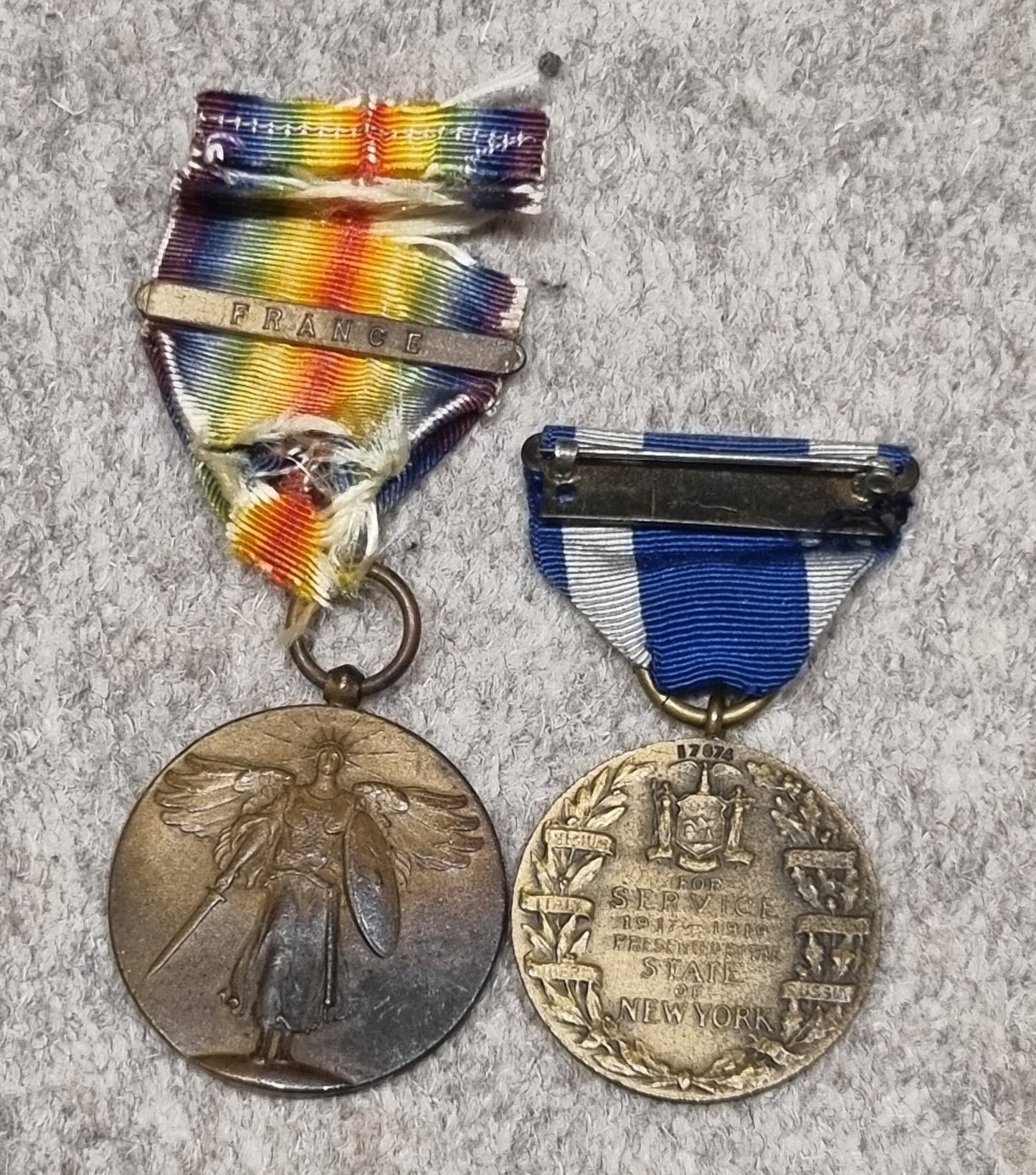 WW1 US ARMY MEDIC'S UNIFORM JACKET TROUSERS SIDECAP PUTTEES MEDALS