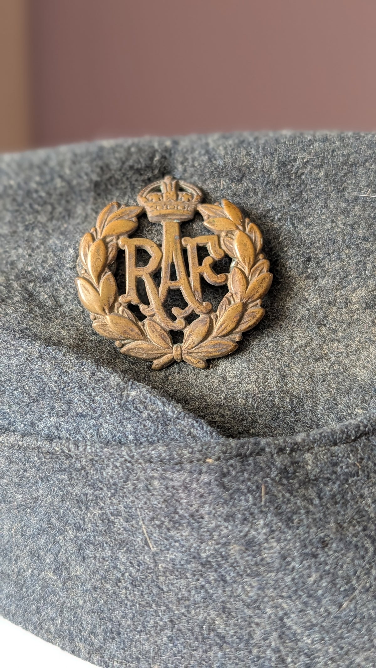 Original WW2 Era RAF Royal Air Force Other Ranks Sidecap
