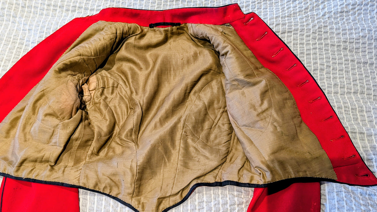 SOLD! Rare Victorian British Army 16th Lancers Scarlet Wool Stable Jacket