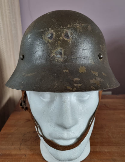 Spanish Civil War Used Czechoslovakian Vz30 Helmet