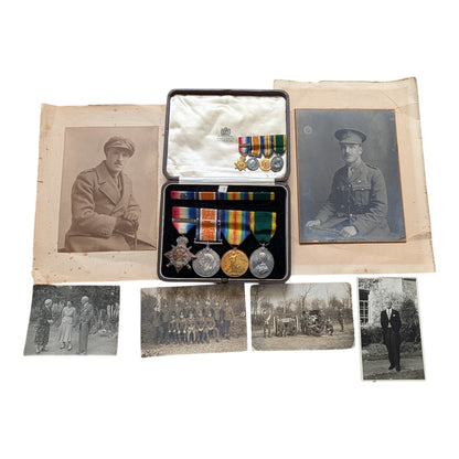 WW1 Mons Star With Clasp Quartet With Territorial Efficiency - Thomas MacNair