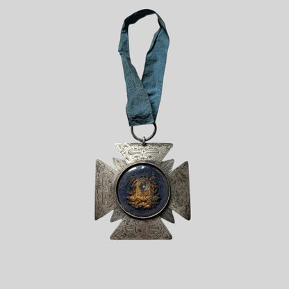 Victorian Hallmarked Silver United Ancient Order Of Druids Fraternal Jewel Medal