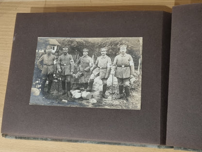 SOLD! WW1 German Army Soldier's Photo Album - 47 Photos + 7 Memorials
