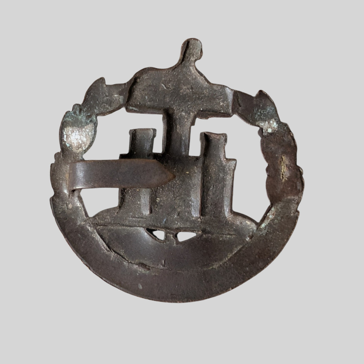British Army Dorsetshire Regiment Bronzed Cap Badge