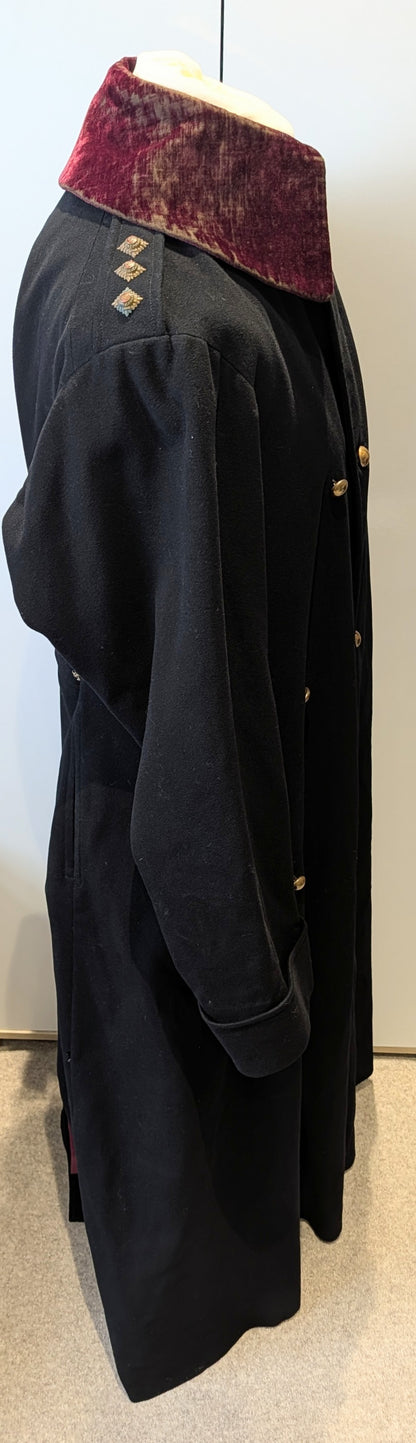 Rare Edwardian 11th Hussars Officers Cloak & Cape To C H G Mulholland DSO OBE