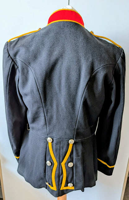 Vintage Royal Marines Tunic Bandsman RM Band Jacket Yellow Braid 1980s