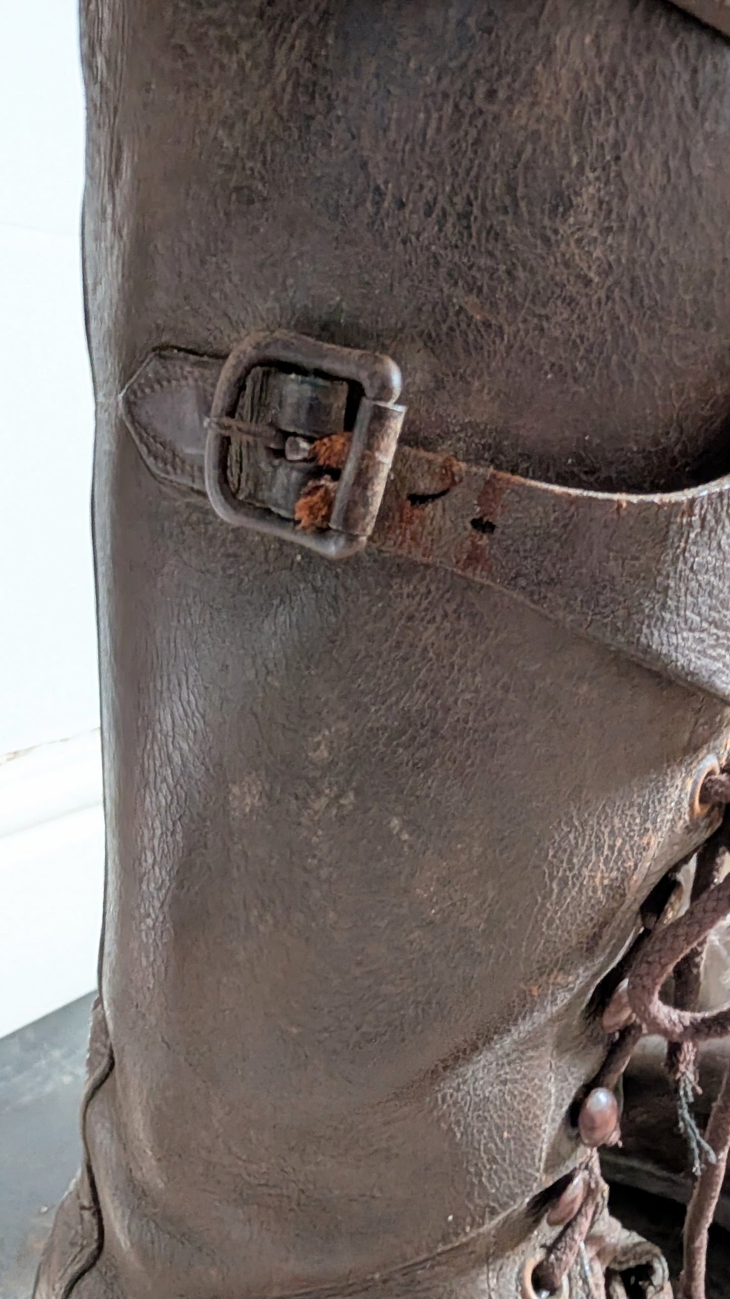 WW1 British officer's  Private Purchase Leather Hobnailed Trench Boots