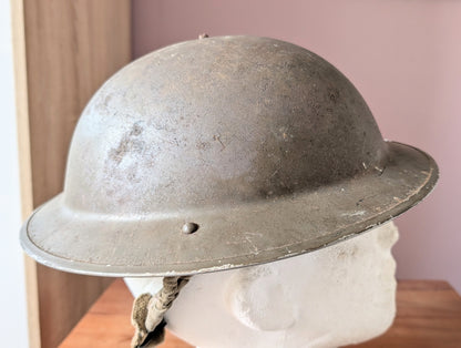 Early WW2 Dunkirk Era British Army Brodie Combat Helmet Dated 1939