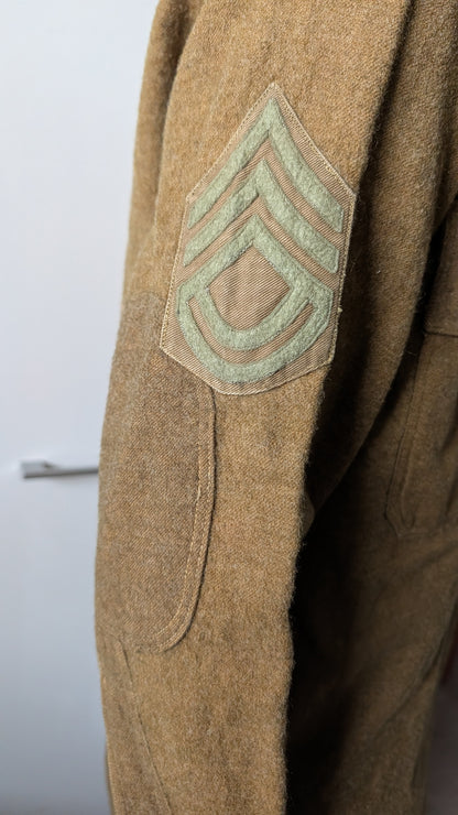 WW1 M1916 US Army Sergeant's Pullover Green Wool Shirt