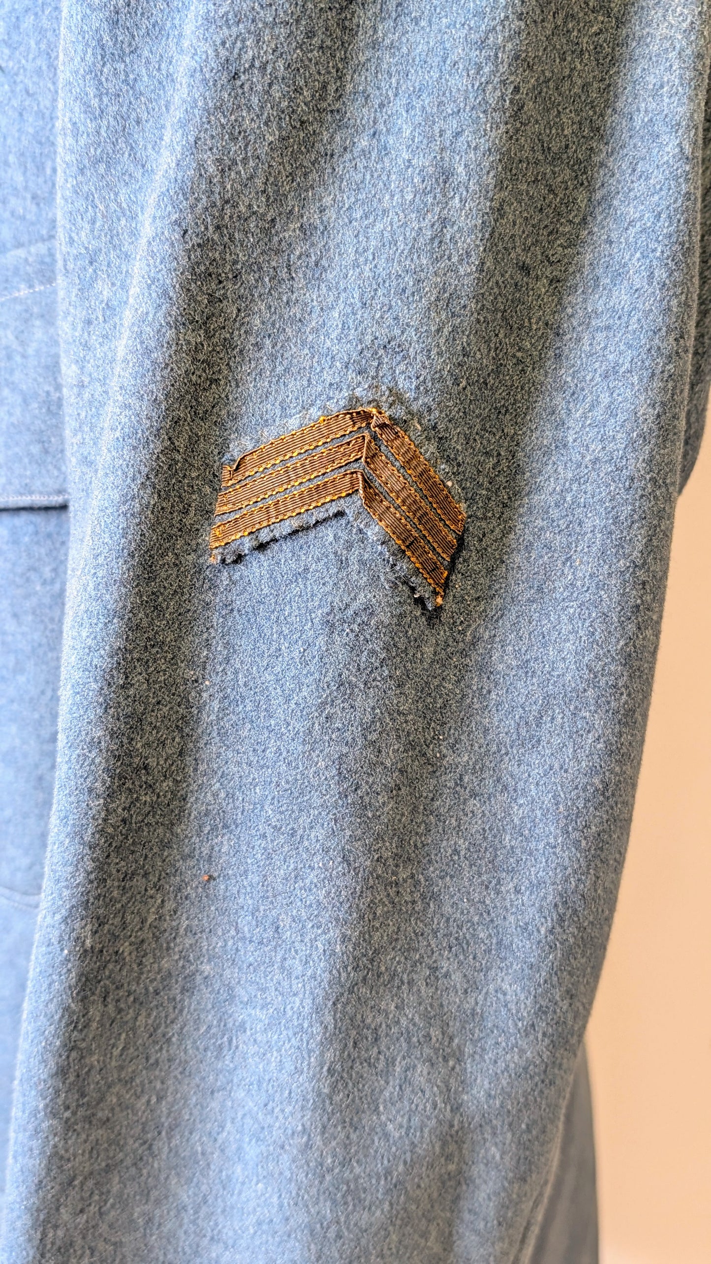 Rare Fine Quality WW1 M1913 French Horizon Blue Captains Tunic jacket 80th Infantry