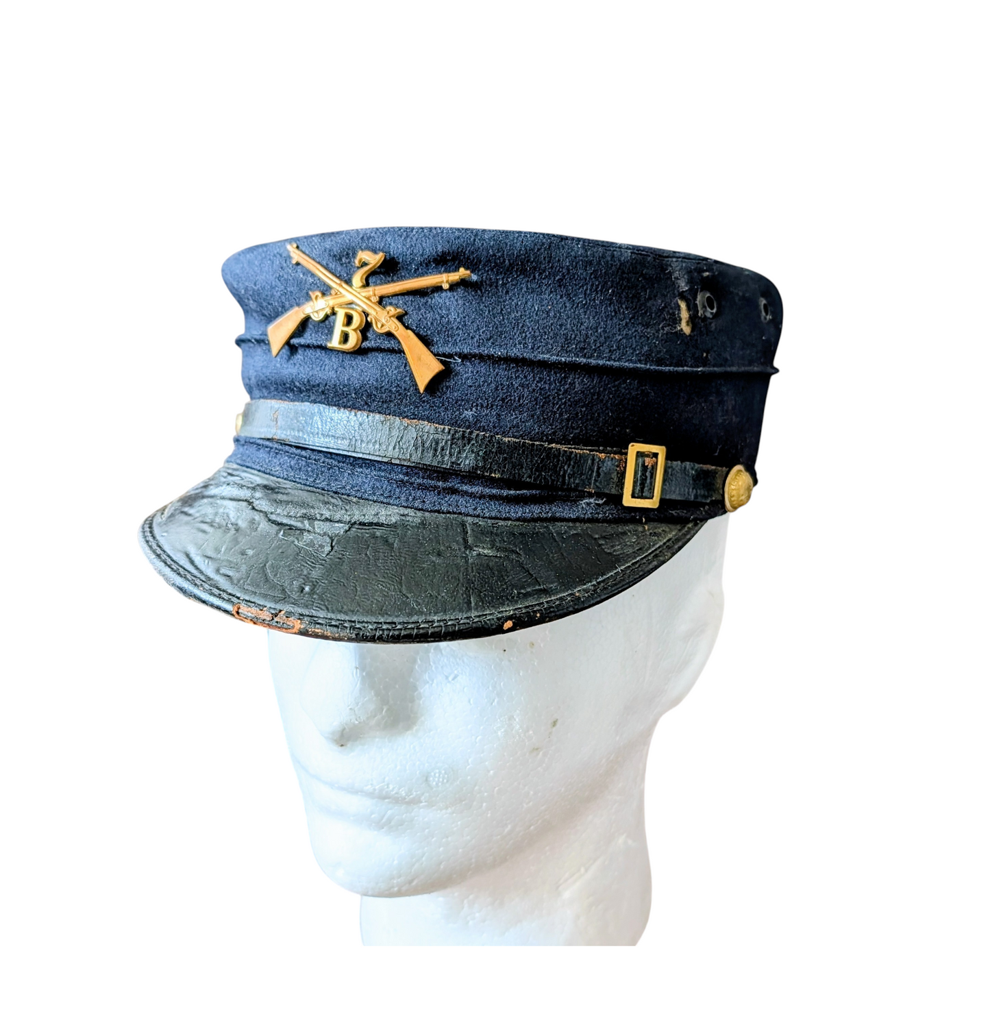 M1895 US Army Forage Cap 7th Infantry Company B New York Dated 1903