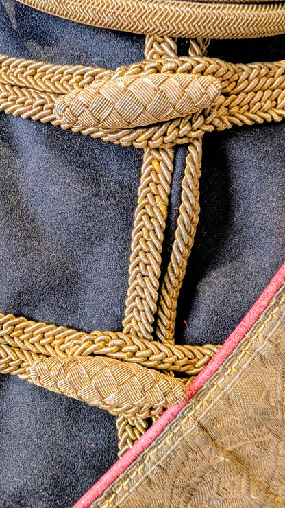 SOLD! Beautiful Victorian 11th Hussars Full Dress Frogged Jacket & Crossbelt 1870-80 Zulu War period