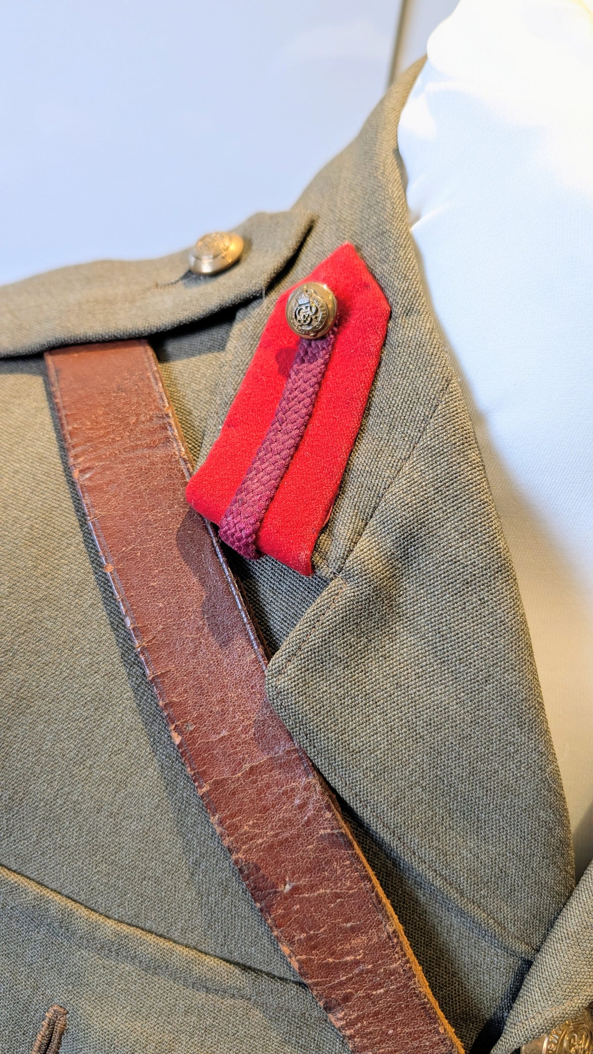 WW1 British Staff Officer Cap, Jacket & Sam Browne W B Robertson MC 1917