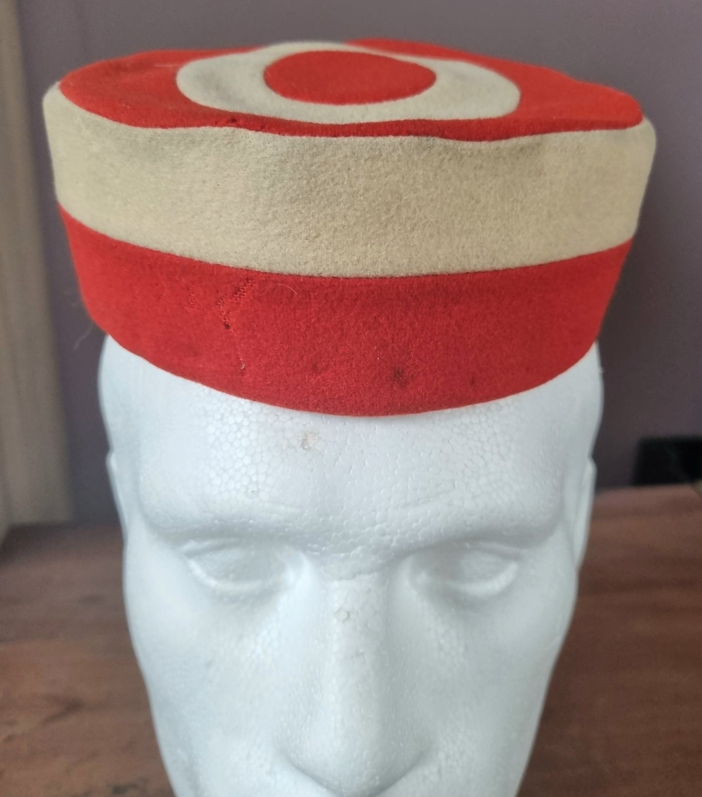 Early 20th Century British Army Sandhurst Military Academy Pill Box, With Chinstrap