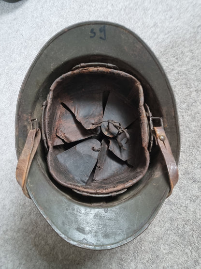 WW2 French Army Colonial Lieutenant Colonel M26 Adrian Helmet With Decal