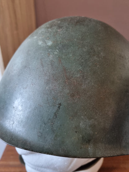 Rare WW2 Italian Experimental Rivetless M33 Helmet, Named