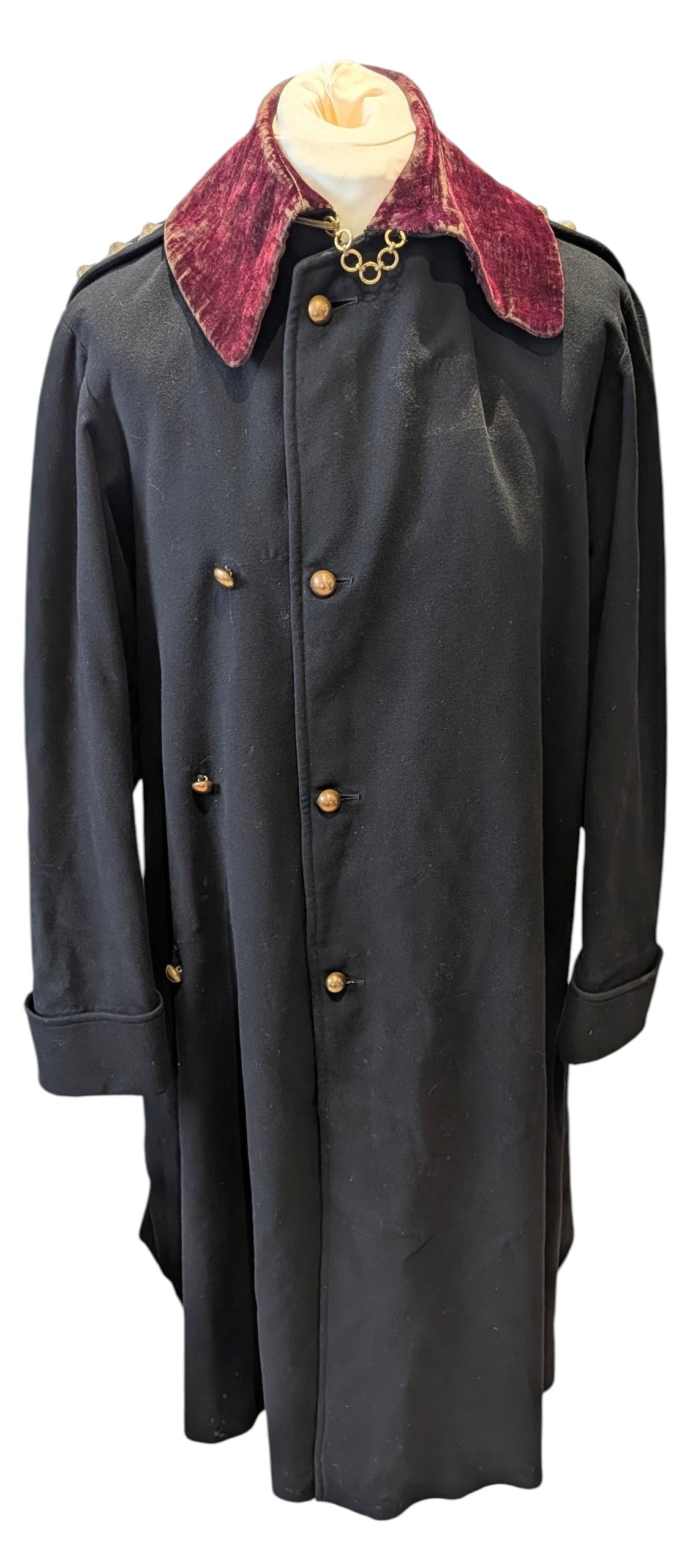 Rare Edwardian 11th Hussars Officers Cloak & Cape To C H G Mulholland DSO OBE