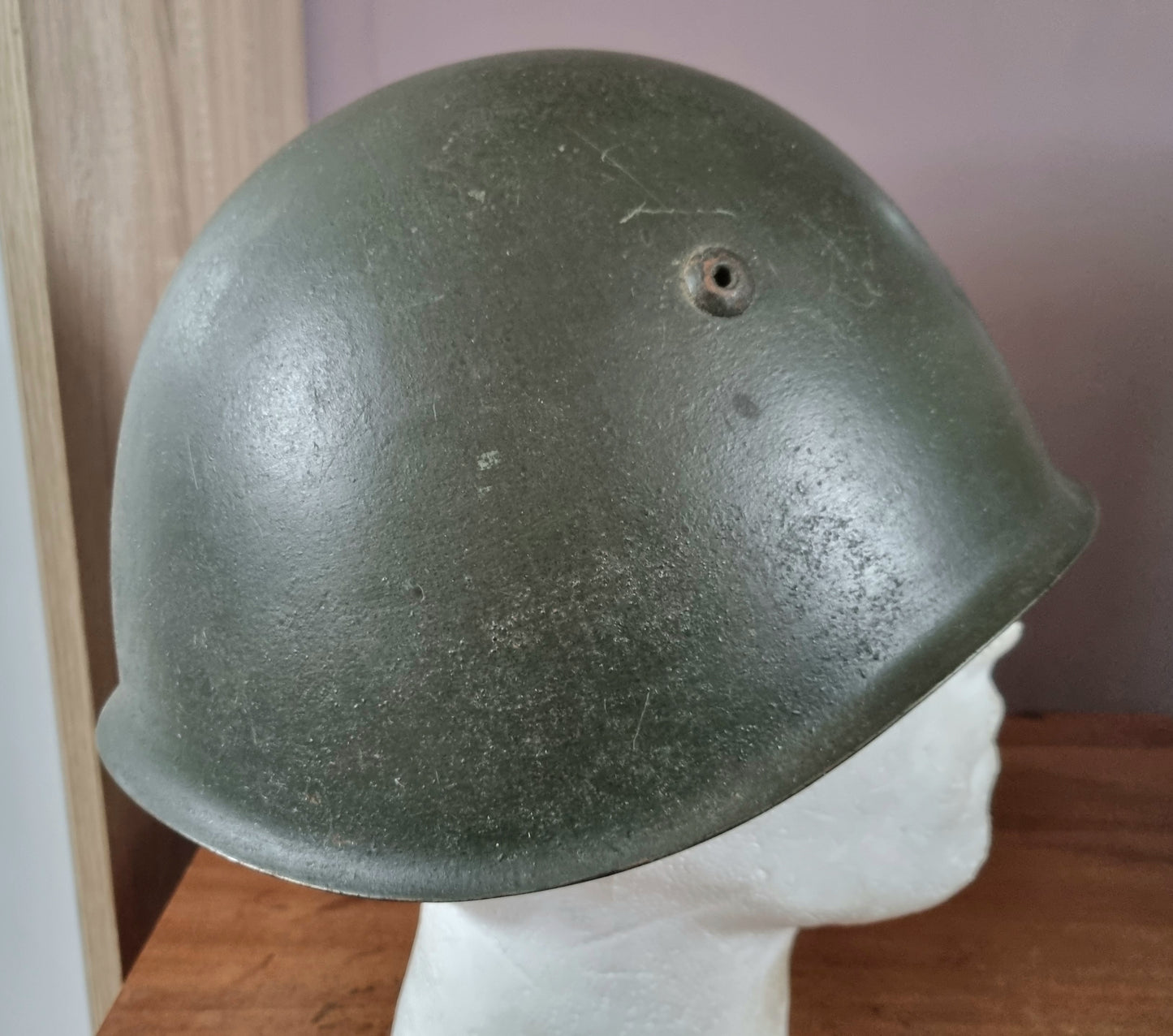 Rare WW2 Italian Army M33 Helmet With Lancers Lancieri Decal