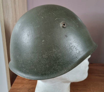 Rare WW2 Italian Army M33 Helmet With Lancers Lancieri Decal