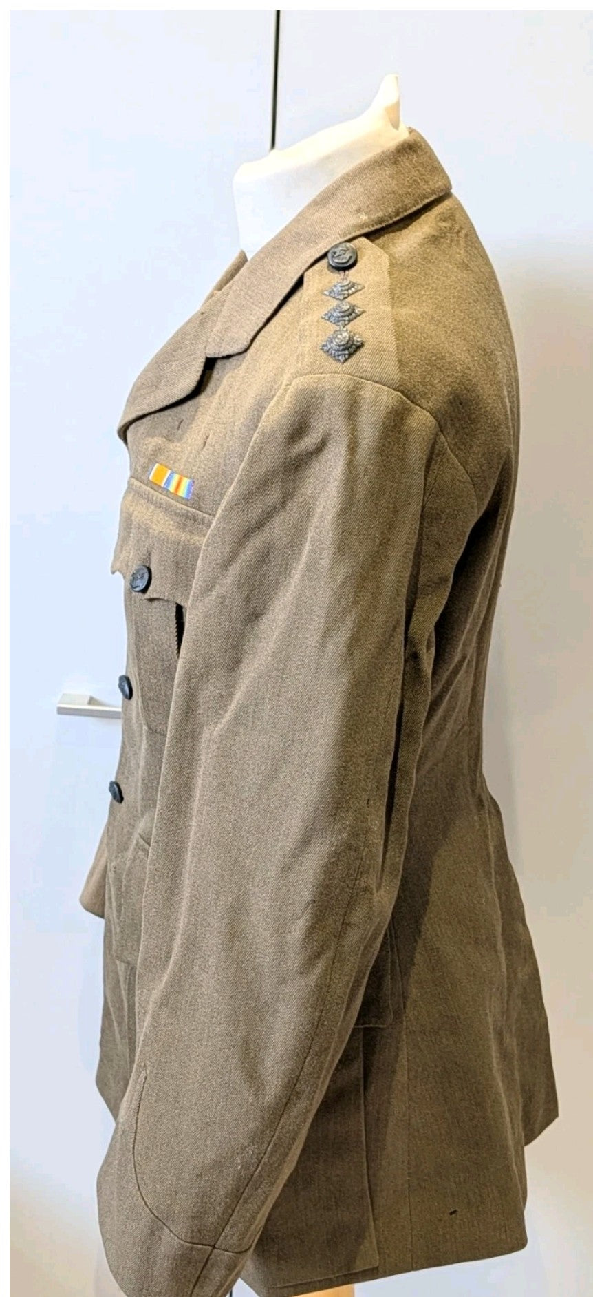 WW1 British Army Captain's Rifle Brigade Uniform Jacket Dated 1918