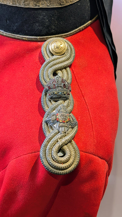 Edwardian British Army Royal Welch Fusiliers Scarlet Tunic Lt Colonel