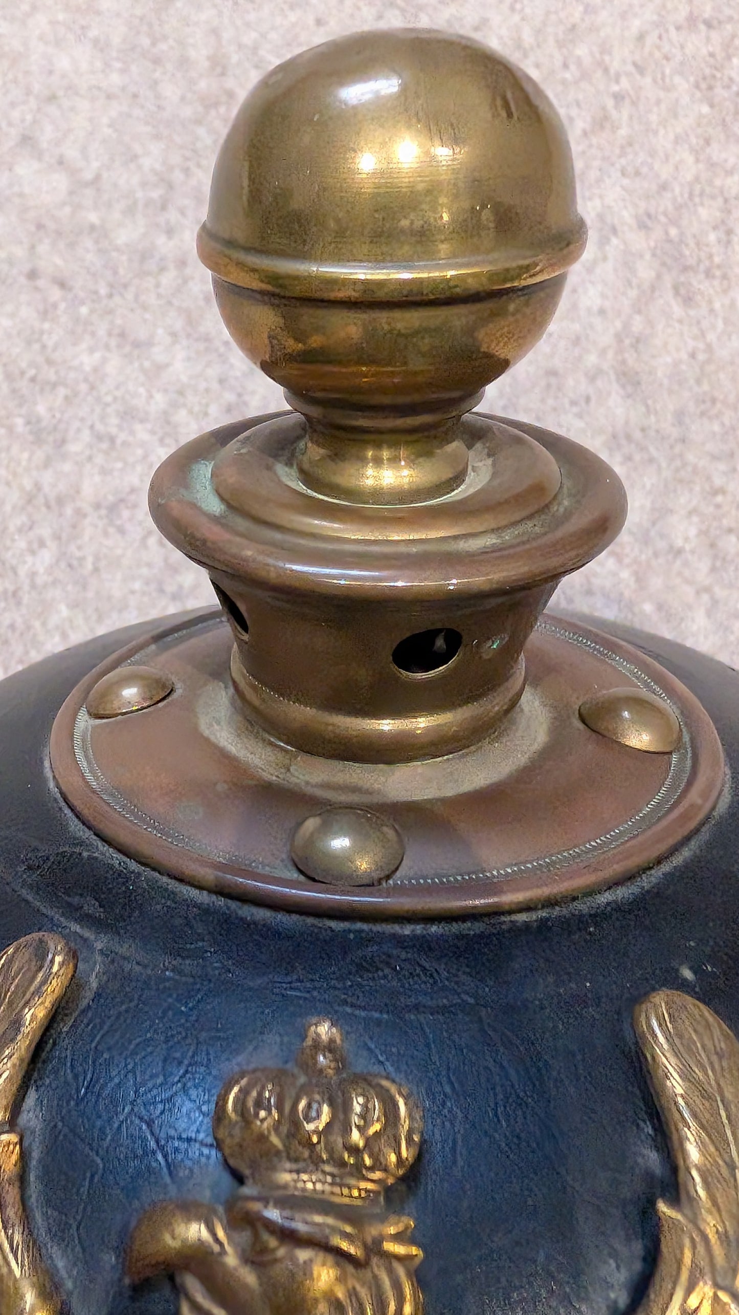 M1897 WW1 German Army Prussian Enlisted Man's Artillery Kugelhelm