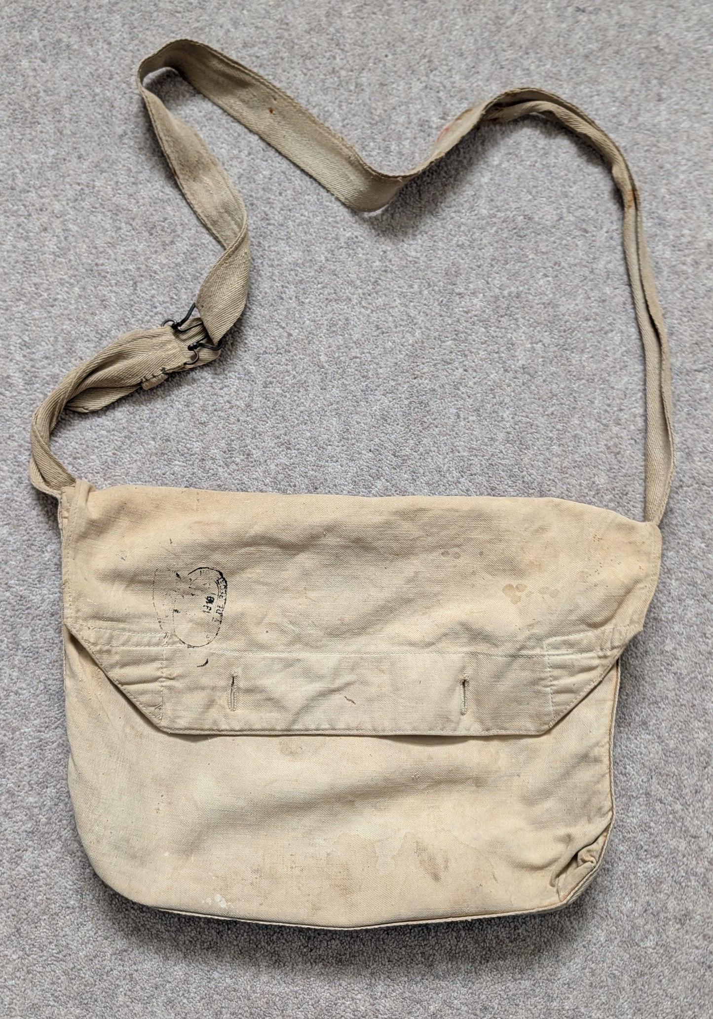 SOLD! WW1 French Army M1892 Musette bag / Haversack / Breadbag 1916 Dated