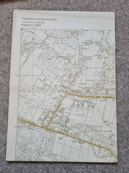 WW2 Operation Sealion German Invasion Map Folder & Objektbilder for South England