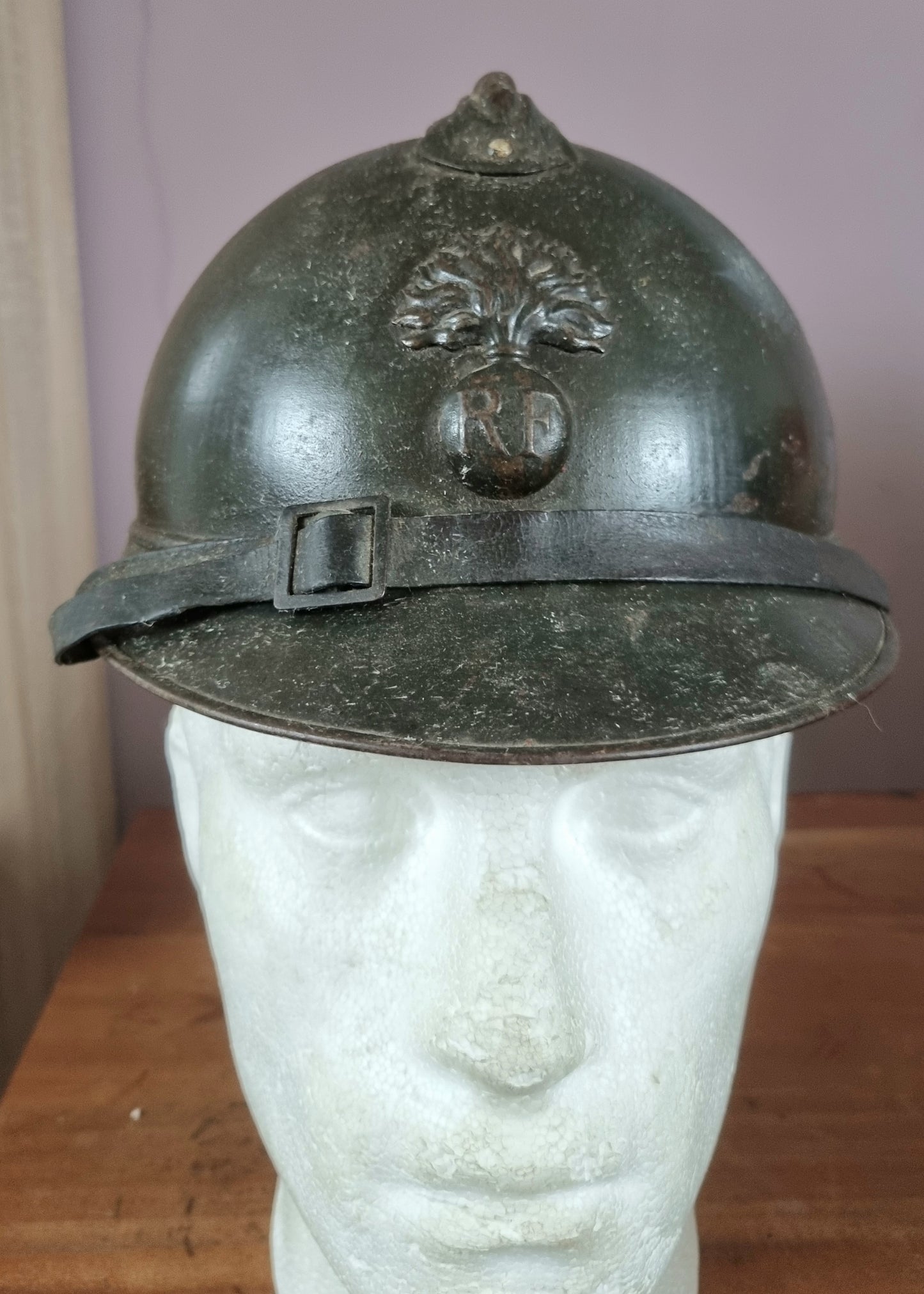 SOLD! WW1 French Army Infantry M15 Adrian Helmet
