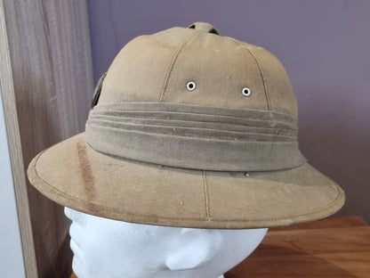 Rare WW2 Japanese Naval Engineers Pith Helmet