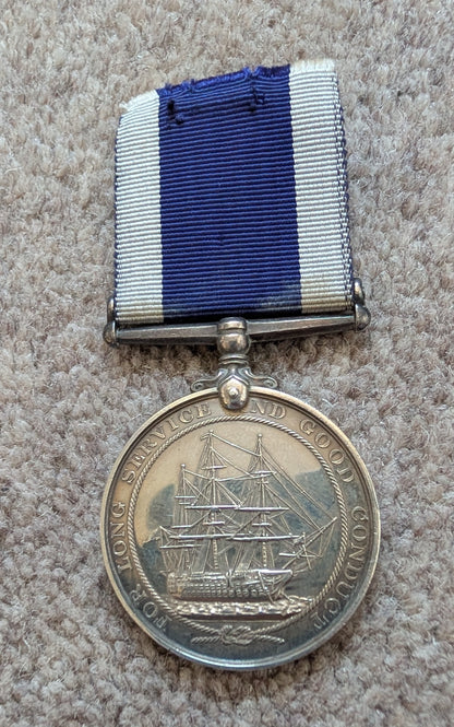 George V Royal Navy Long Service and Good Conduct Medal EDMUND ARTHUR PIDGEON RN