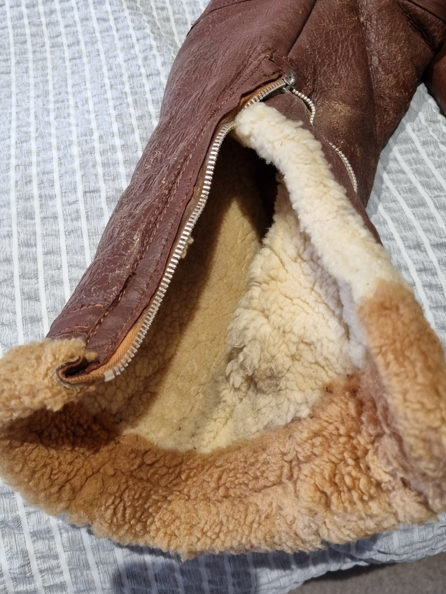 Fantastic Korean War Era 1950s RAF Irvin Sheepskin Flying Jacket